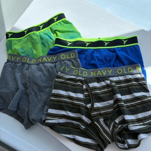 Old Navy Kids Boxer Briefs - Green, Blue, Gray, and Brown - Picture 1 of 10